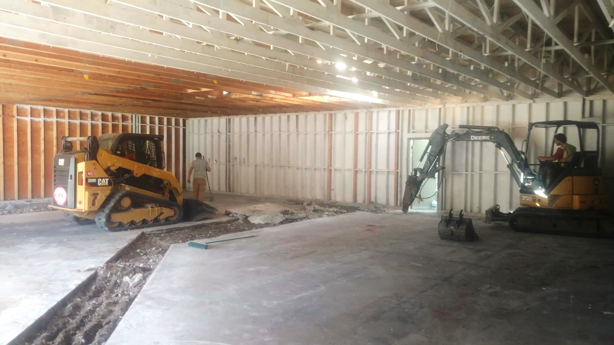 COMMERCIAL REMODEL FLOOR DEMO EXCAVATION
