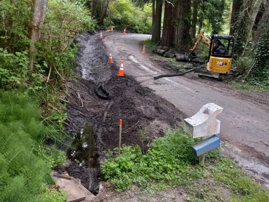 DRAINAGE WORK PRIOR TO PAVING