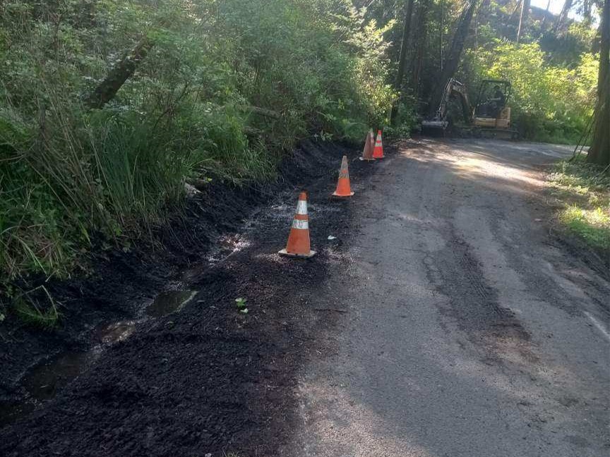 DRAINAGE WORK PRIOR TO PAVING